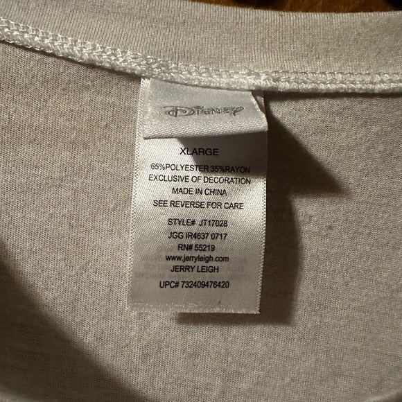 Disney Mickey Mouse Halloween Skeleton T-shirt White, size XL - Picture 2 of 3